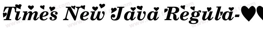 Times New Java Regula字体转换